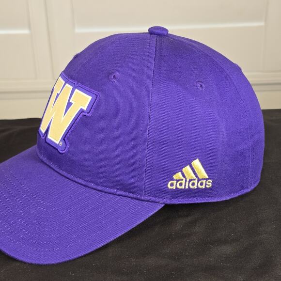 Washington Huskies Adidas Purple Adult Size Strap-back Hat - Picture 2 of 6